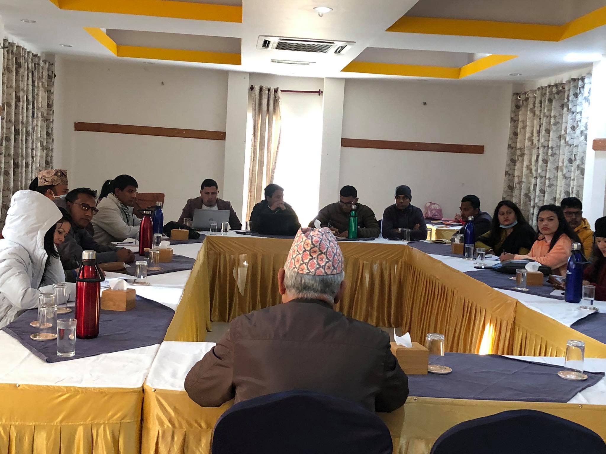 Training on Pandemic News Reporting and Publishing at Surkhet